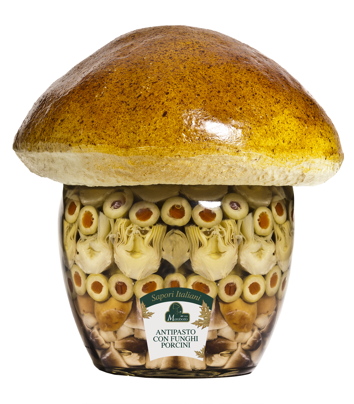 ANTIPASTO CON FUNGHI PORCINI IN OLIO D'OLIVA