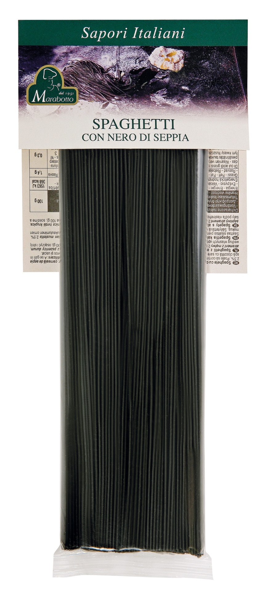SPAGHETTI CON NERO DI SEPPIA (26 cm)