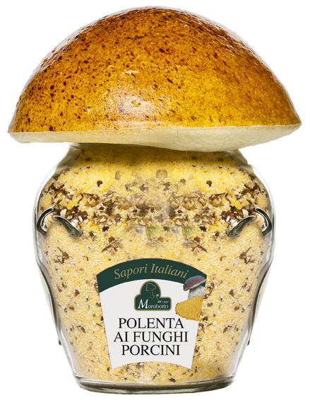 POLENTA AI FUNGHI PORCINI vaso a fungo