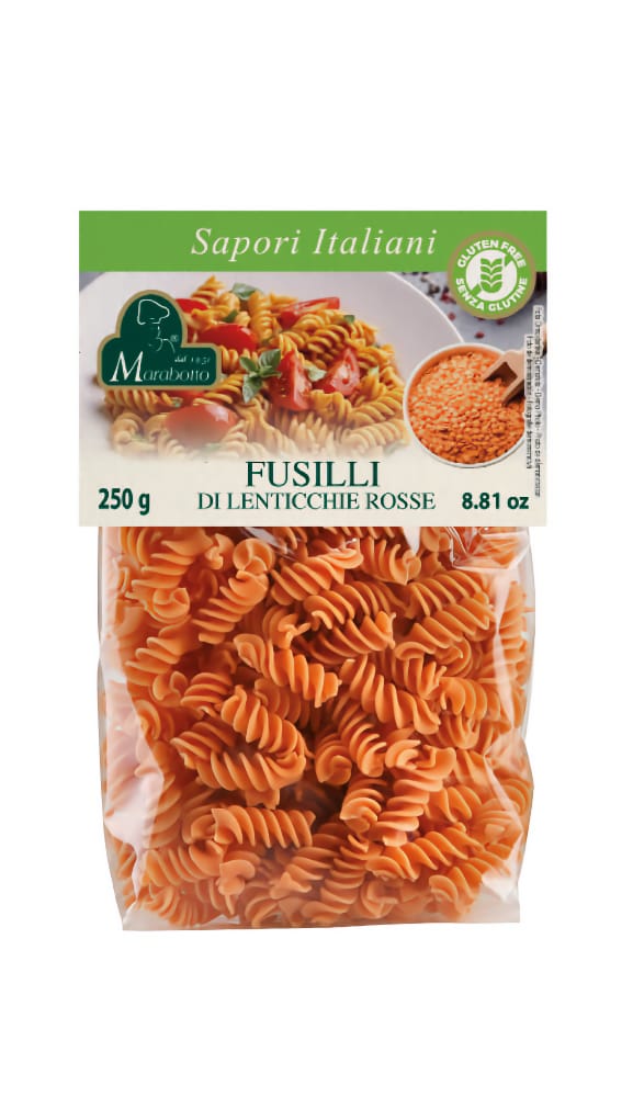 FUSILLI DI LENTICCHIE ROSSE