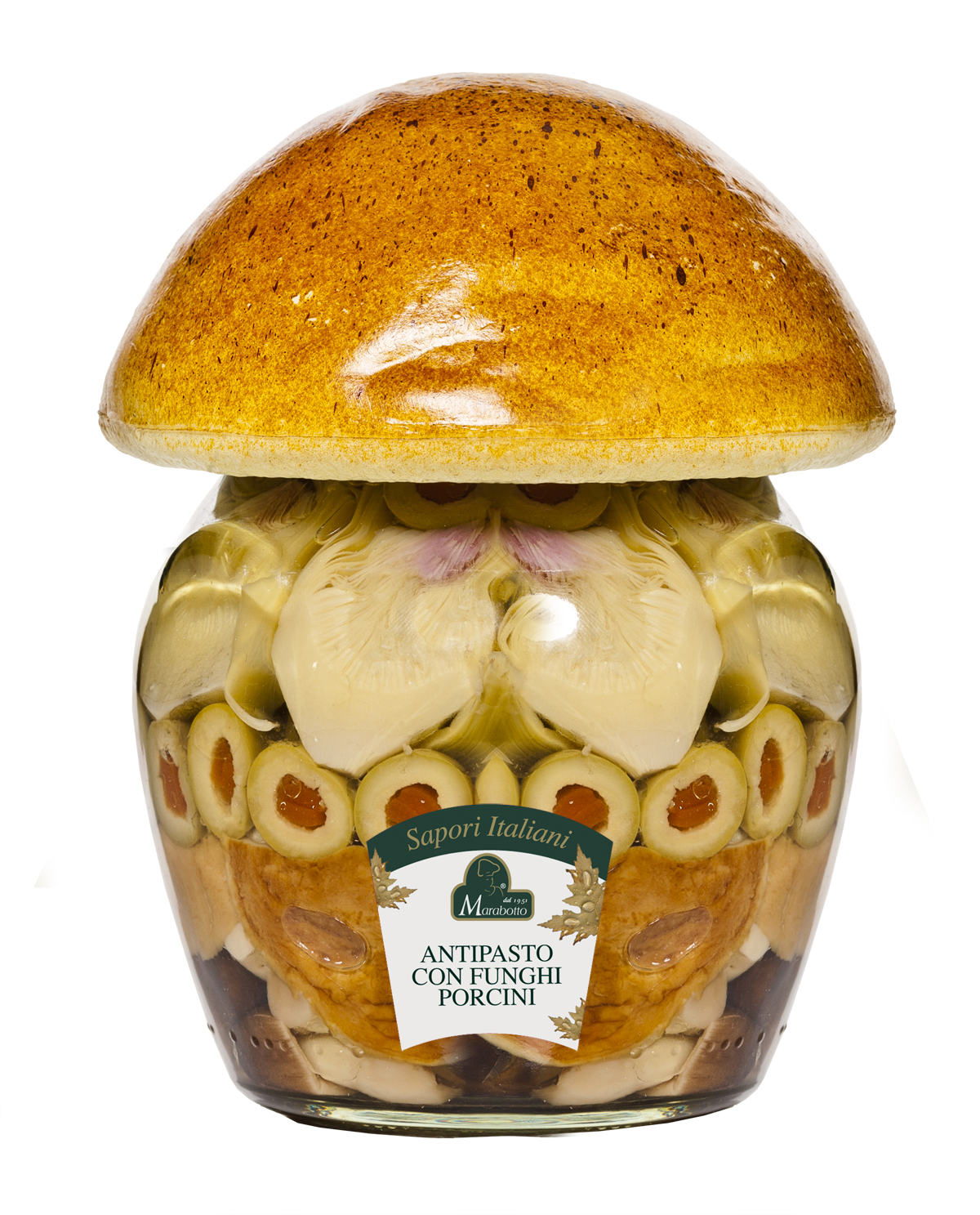 ANTIPASTO CON FUNGHI PORCINI IN OLIO D'OLIVA