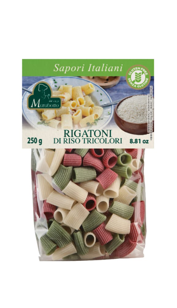 RIGATONI DI RISO TRICOLORI