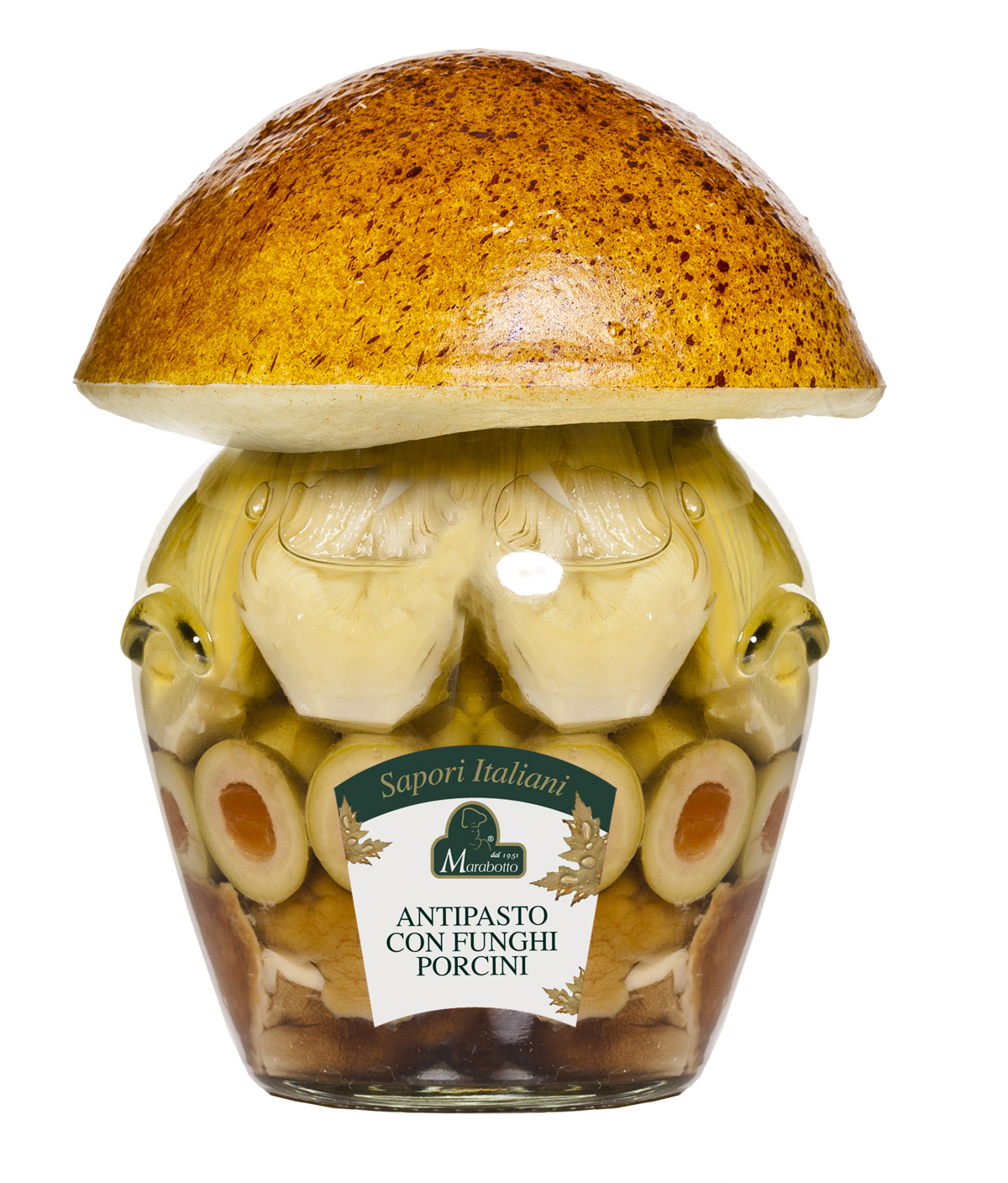 ANTIPASTO CON FUNGHI PORCINI IN OLIO D'OLIVA