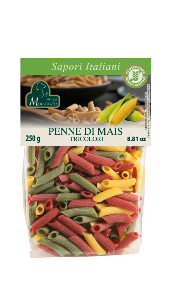PENNE DI MAIS TRICOLORI