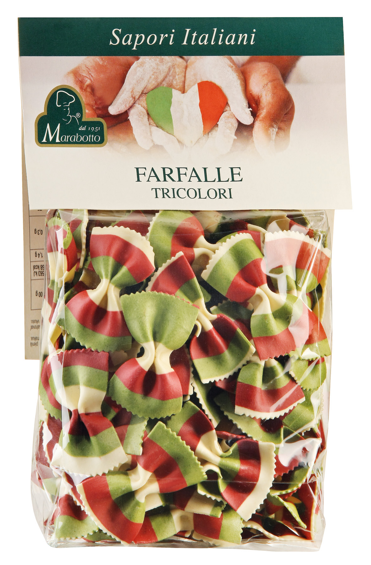 FARFALLE TRICOLORI