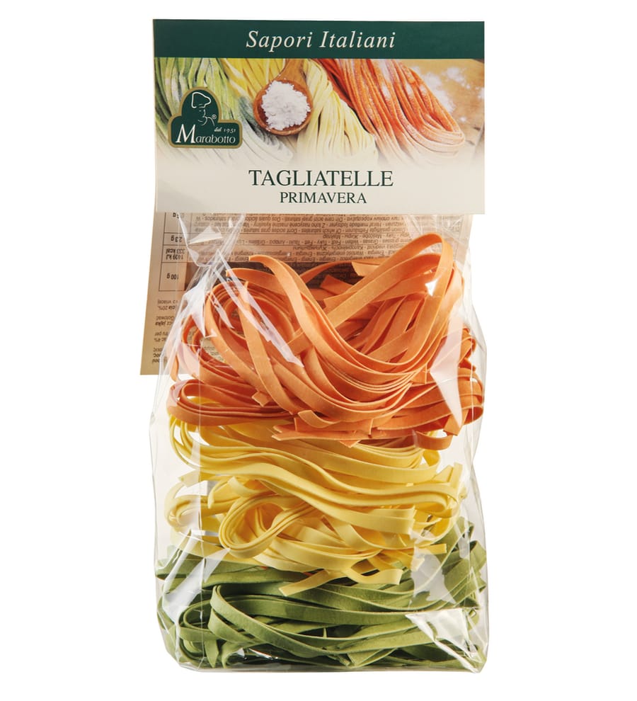 pasta all uovo tagliatelle primavera sapori italiani