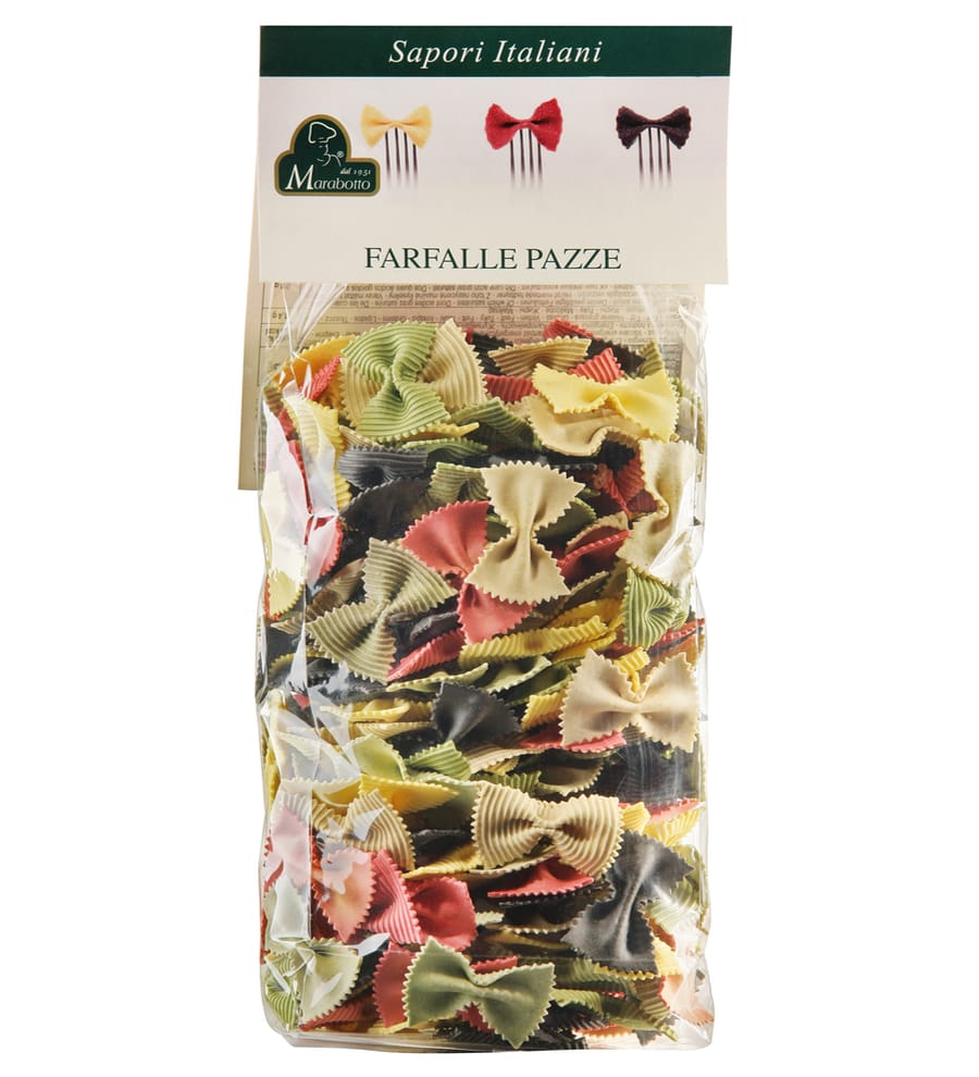 pasta colorata farfalle pazze sapori italiani marabotto