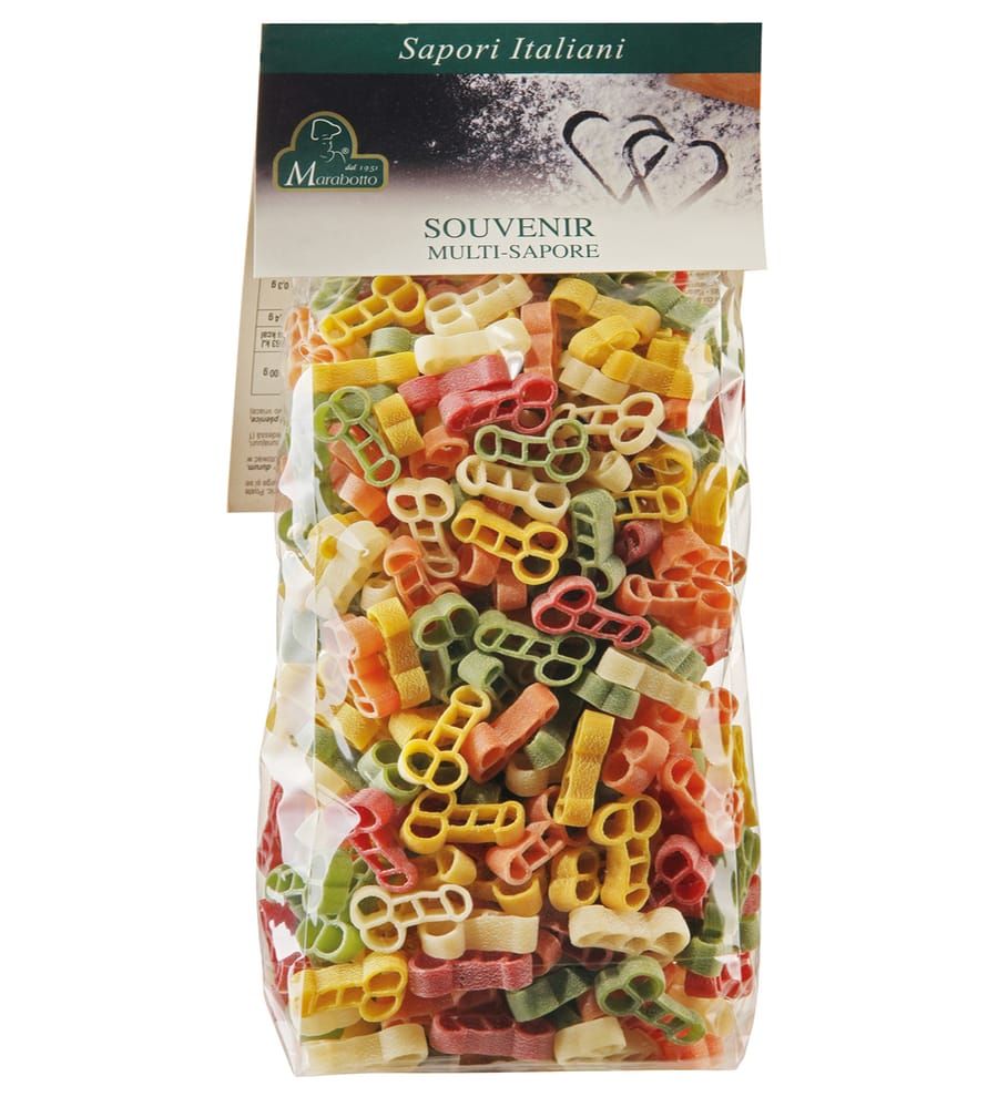 pasta colorata souvenir multi sapore sapori italiani marabotto