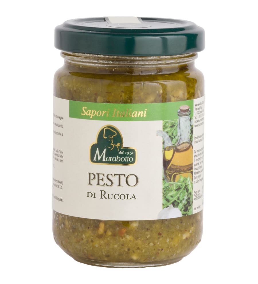 pesto alla genovese pesto di rucola sapori italini marabotto