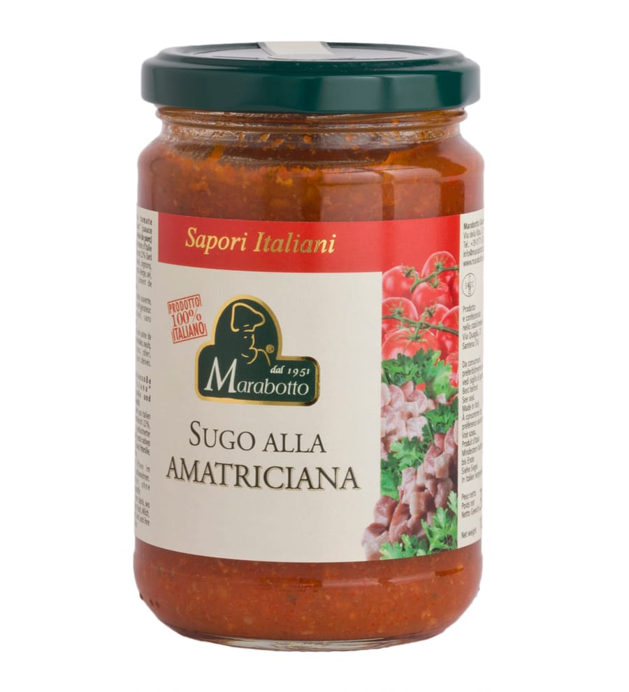 sughi per pasta sugo all amatriciana sapori italiani marabotto